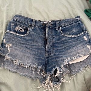 High rise Jean shorts
